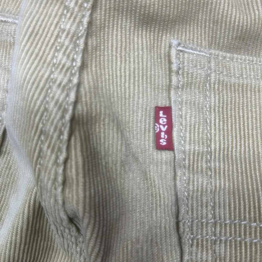 Levis 512 Pants Mens 30x32* Khaki Slim Tapered Micro‎ Corduroy Stretch 5 Pocket